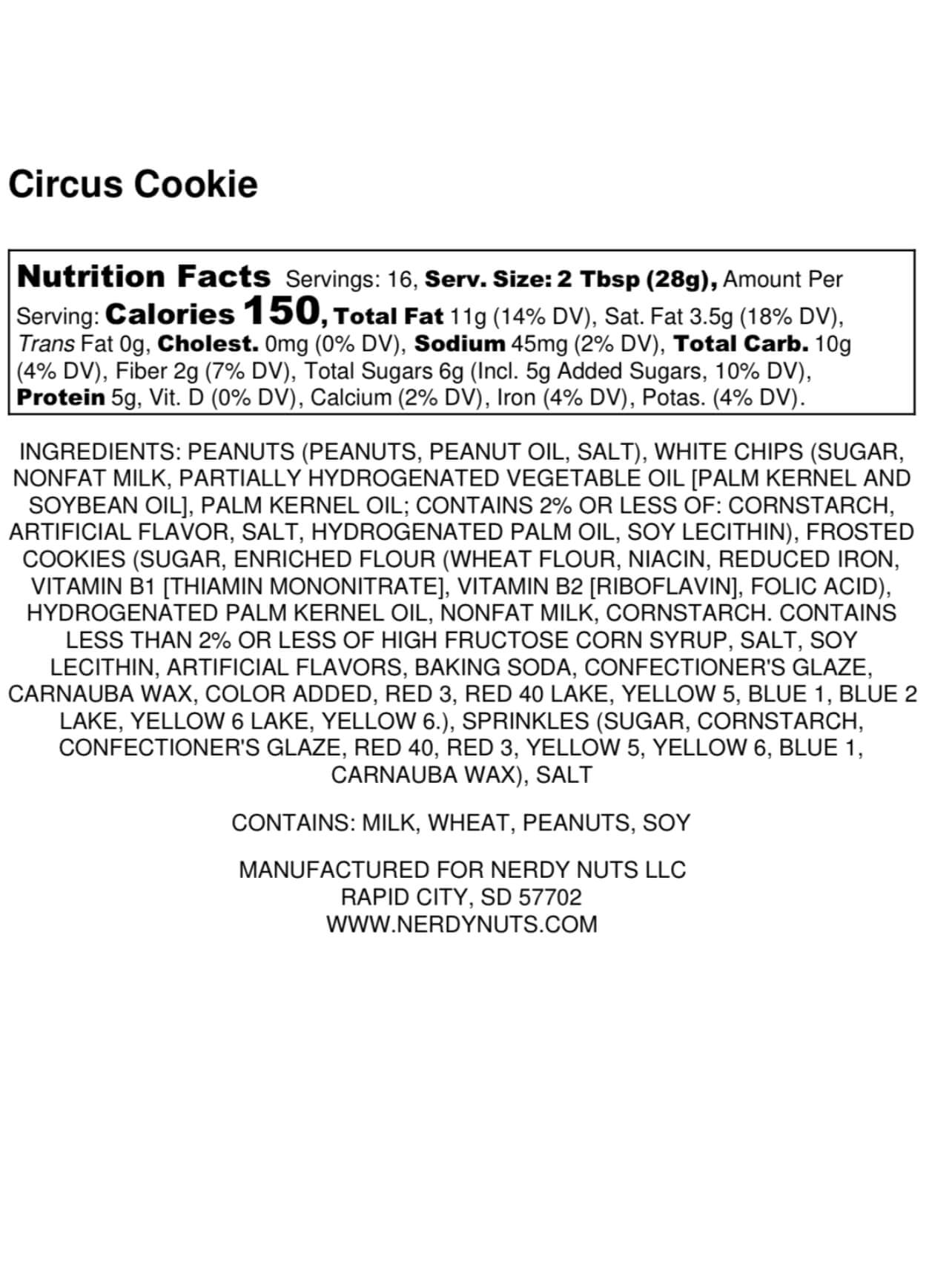 Circus Cookie Peanut Butter Treat
