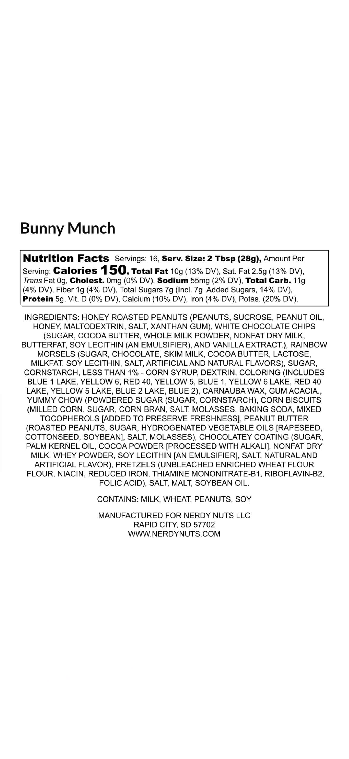 Bunny Munch Peanut Butter Treat